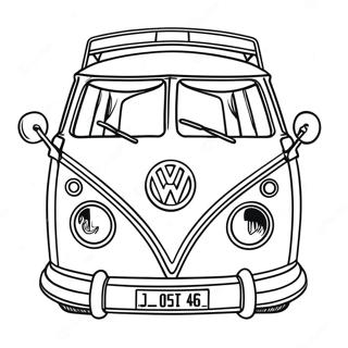 Fourgonnette Volkswagen Pages À Colorier