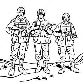 Page A Colorier Soldats En Camouflage 56772-47181