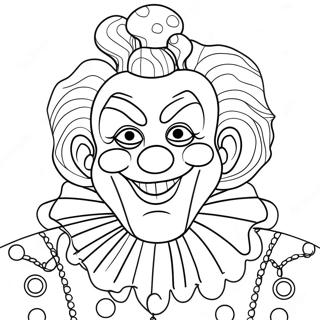 Page A Colorier Dart Le Clown Effrayant 56802-47209