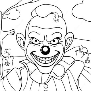 Page A Colorier Dart Le Clown Effrayant 56802-47210