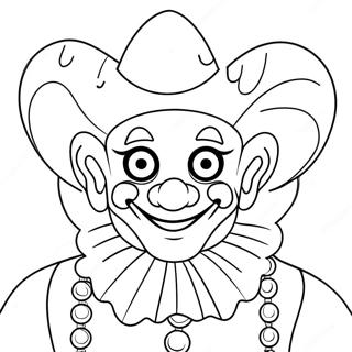 Page A Colorier Dart Le Clown Effrayant 56802-47211