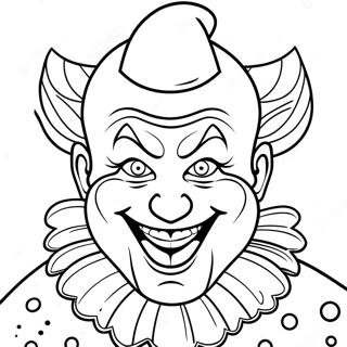 Page A Colorier Dart Le Clown Effrayant 56802-47212