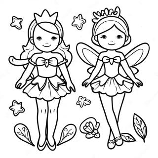 Page A Colorier De La Poupee En Papier Fee Enchanteresse 56882-47280