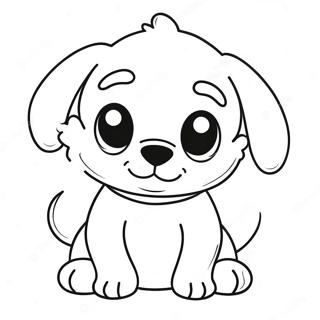 Page A Colorier Du Visage De Chiot Mignon 56912-47296