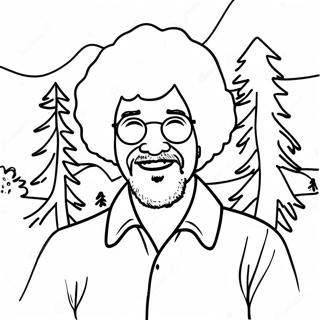 Bob Ross Pages À Colorier