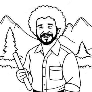 Page A Colorier De Bob Ross 56931-47303