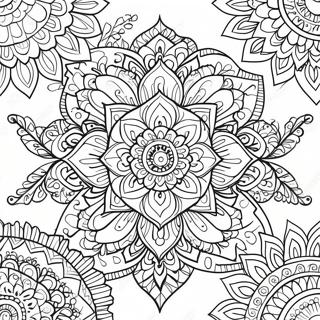 Page A Colorier De Mandala De Fleur De Lotus 56951-47318