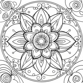 Page A Colorier De Mandala De Fleur De Lotus 56951-47319