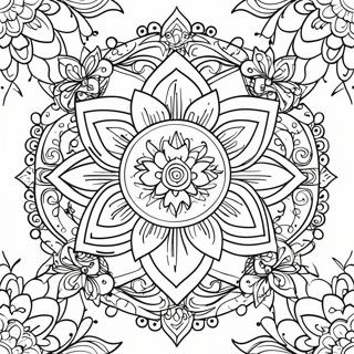 Page A Colorier De Mandala De Fleur De Lotus 56951-47320