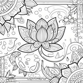 Page A Colorier De Fleur De Lotus Complexe 56952-47326