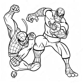 Spiderman Et Hulk Pages À Colorier