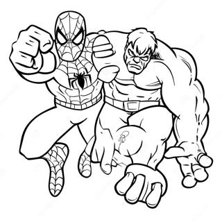 Page A Colorier De Spiderman Et Hulk 56961-47330