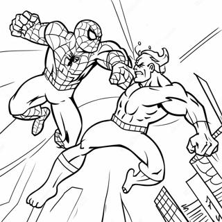 Page A Colorier De Spiderman Et Hulk 56961-47332