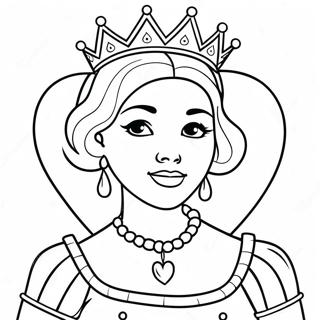 Page A Colorier De La Reine De Coeur 56981-47342