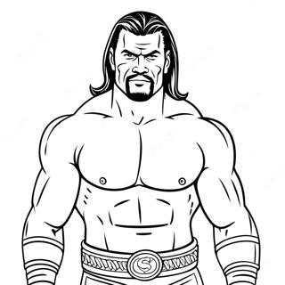 Page A Colorier De Wwe En Lignes Fines 57001-47362