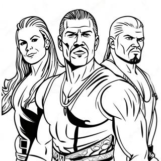 Page A Colorier Des Superstars De La Wwe En Action 57043-47393