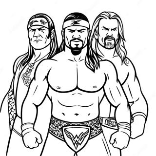 Page A Colorier Des Superstars De La Wwe En Action 57043-47394