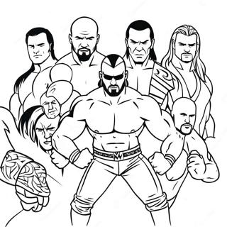 Page A Colorier Des Superstars De La Wwe En Action 57043-47395