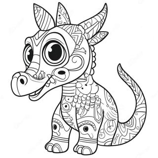 Page A Colorier Coloree Des Alebrijes De Coco 57133-47463