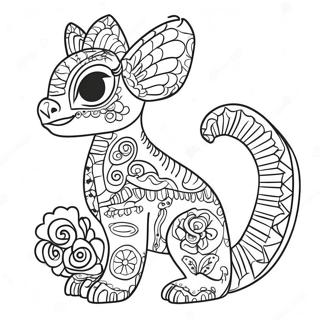 Page A Colorier Coloree Des Alebrijes De Coco 57133-47464