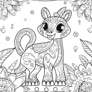 Page A Colorier Coloree Des Alebrijes De Coco 57133-47530