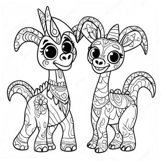 Page A Colorier Coloree Des Alebrijes De Coco 57133-47532