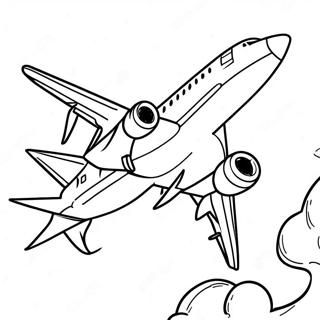 Page A Colorier Dun Avion De Southwest Airlines En Vol 57163 47552