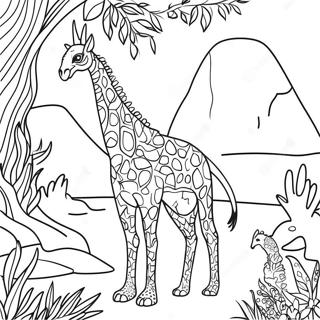 Page A Colorier Royaume Animal En Pointillisme 57173-47568