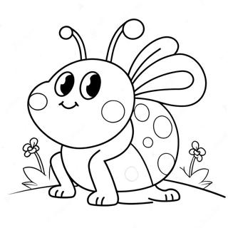 Page A Colorier Insecte Damour Mignon Avec Un Coeur 57203-47591