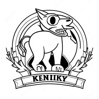 Page A Colorier Du Logo De Luniversite Du Kentucky 57273-47630