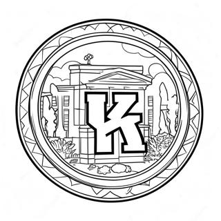 Page A Colorier Du Logo De Luniversite Du Kentucky 57273-47632