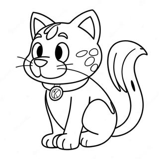 Page A Colorier Joyeuse Du Wildcat De Luniversite Du Kentucky 57274-47635