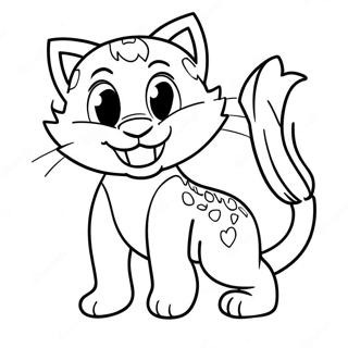 Page A Colorier Joyeuse Du Wildcat De Luniversite Du Kentucky 57274-47636