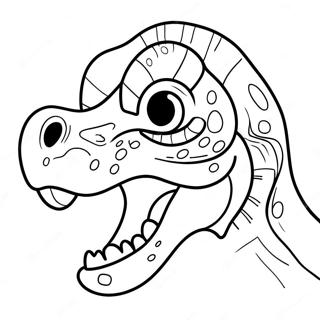 Masque De Dinosaure Pages À Colorier