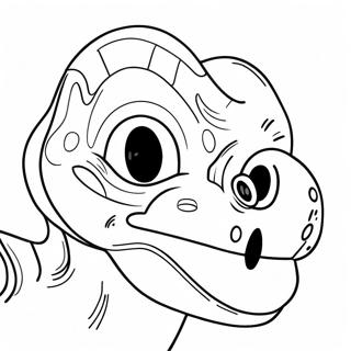 Page A Colorier De Masque De Dinosaure Colore 57364-47712