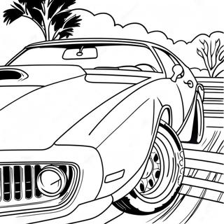 Page A Colorier De Voiture Classique Trans Am 57424-47759