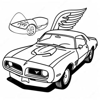 Page A Colorier De Voiture Classique Trans Am 57424-47760