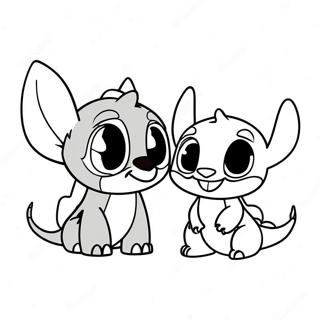 Page A Colorier De Stitch Et De Krokmou 57474-47786