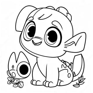 Page A Colorier De Stitch Et De Krokmou Aventuriers 57475-47790