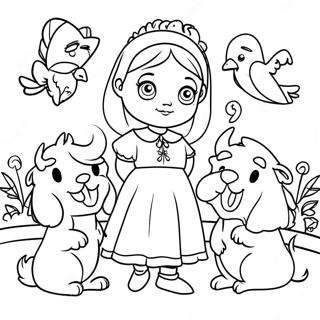 Elinor Avec Des Amis Colores Page A Colorier 57575-47870