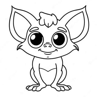 Mignon Gremlin Aux Grands Yeux Page A Colorier 57585-47878