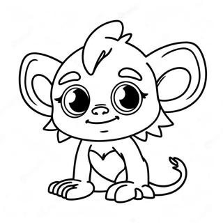 Mignon Gremlin Aux Grands Yeux Page A Colorier 57585-47880