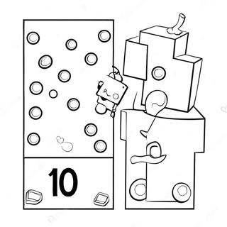 Numberblocks 100 Pages À Colorier