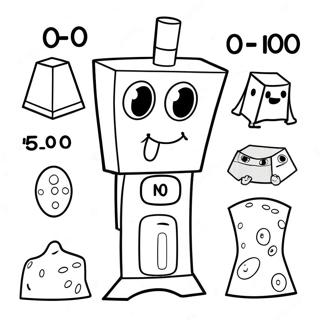 Page A Colorier Numberblocks 100 57594-47882