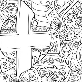 Page A Colorier Du Drapeau De La Suede 57604-47890