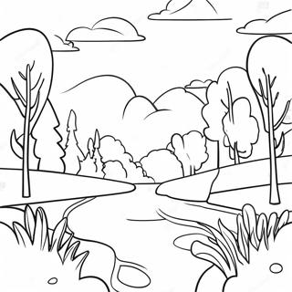 Page A Colorier Dun Beau Paysage Suedois 57605-47894