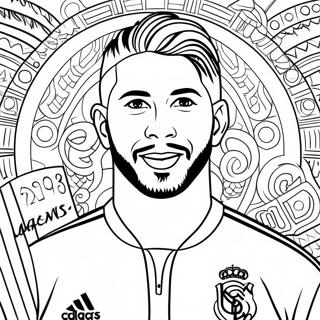 Sergio Ramos Pages À Colorier