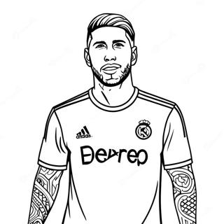 Page A Colorier Sergio Ramos 57614-47898