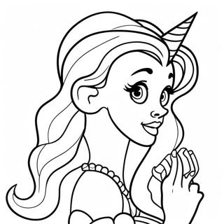 Page A Colorier Tatouage De Princesse Disney Coloree 57625-47912