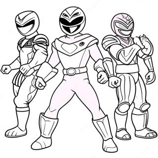 Page A Colorier Power Ranger Rose 57634-47915